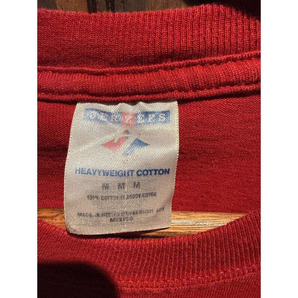 Vintage Jerzees USC Trojans T Shirt Red 90s Single Stitch Mens Medium 20x27