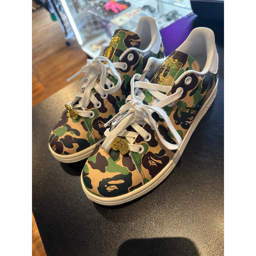 Adidas x BAPE Stan Smith 30th Anniversary Camo Sneakers IG1115 Mens 10.5