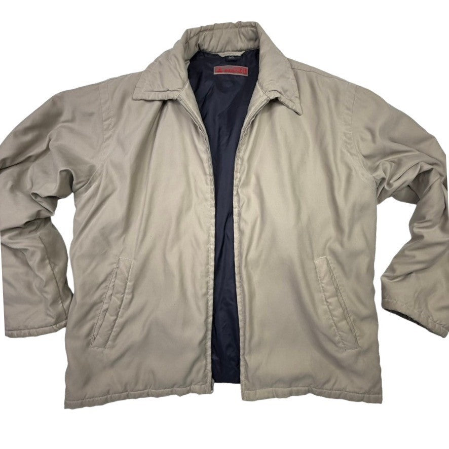 Guess Men's Tan Insulated Bomber Jacket Size L