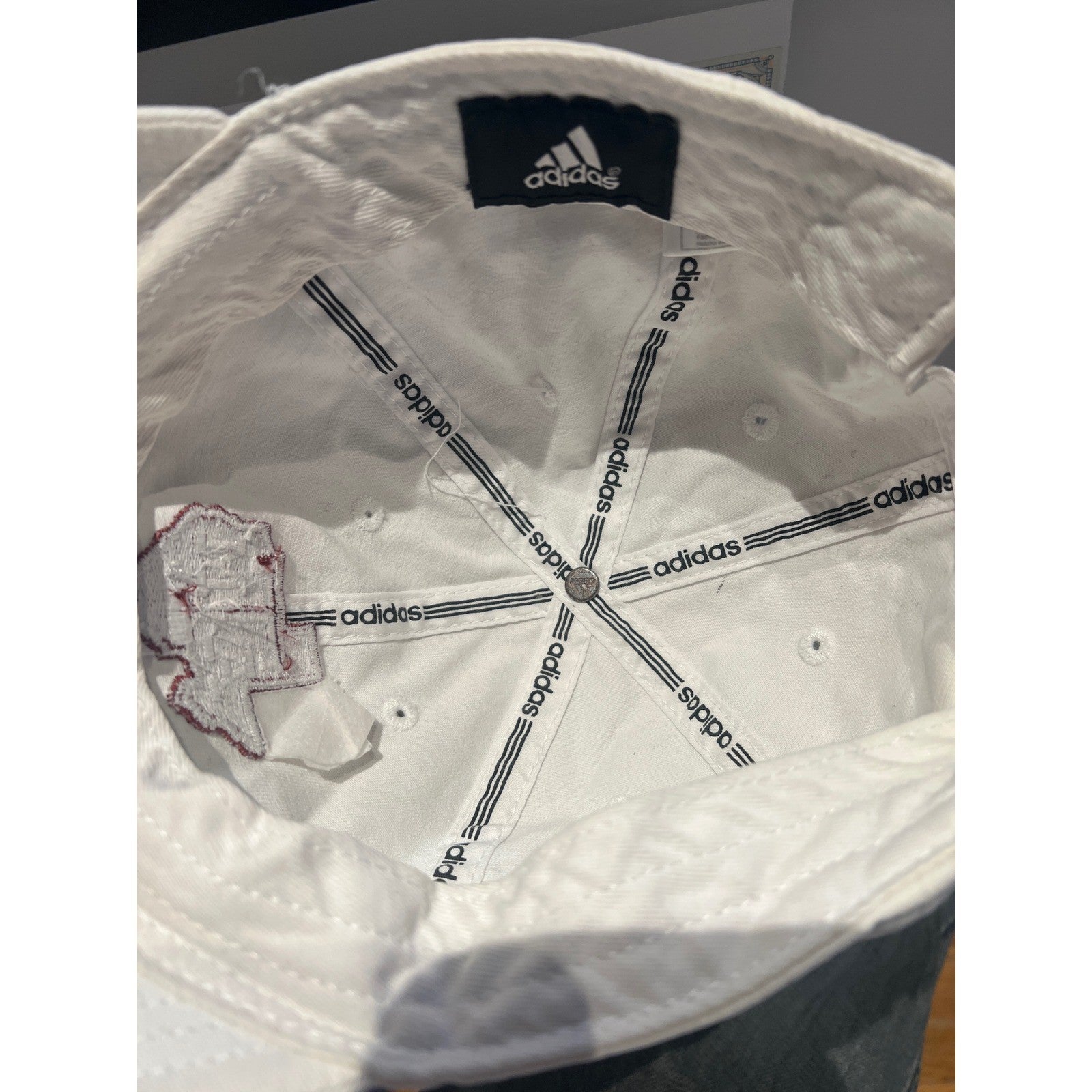 Texas A&M Aggies White Adjustable Hat NCAA State Outline Logo Dad Cap