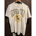 Vintage Galt Sand Georgia Tech Yellow Jackets T-Shirt XL Cream Made in USA 90s