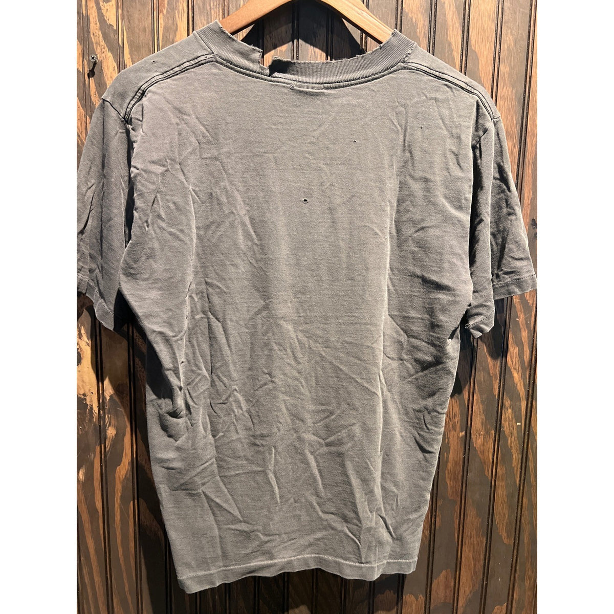 Vintage Batman Distressed Thrashed Graphic T-Shirt Gray Small 22x24