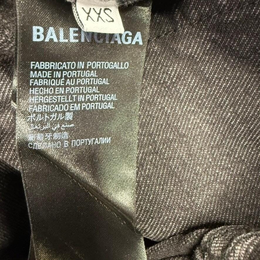 Balenciaga Lost Tape Flare Size 30 Washed Black Jeans