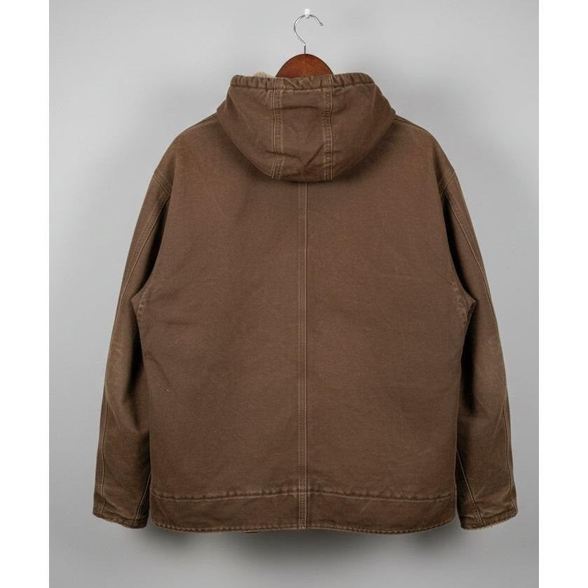 Carhartt J141 DKB Sherpa Lined Sandstone Sierra Jacket Brown Mens 2XL 28x28