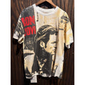 Vintage Bon Jovi All Over Print Graphic T-Shirt 90s Rock Band White Large XL