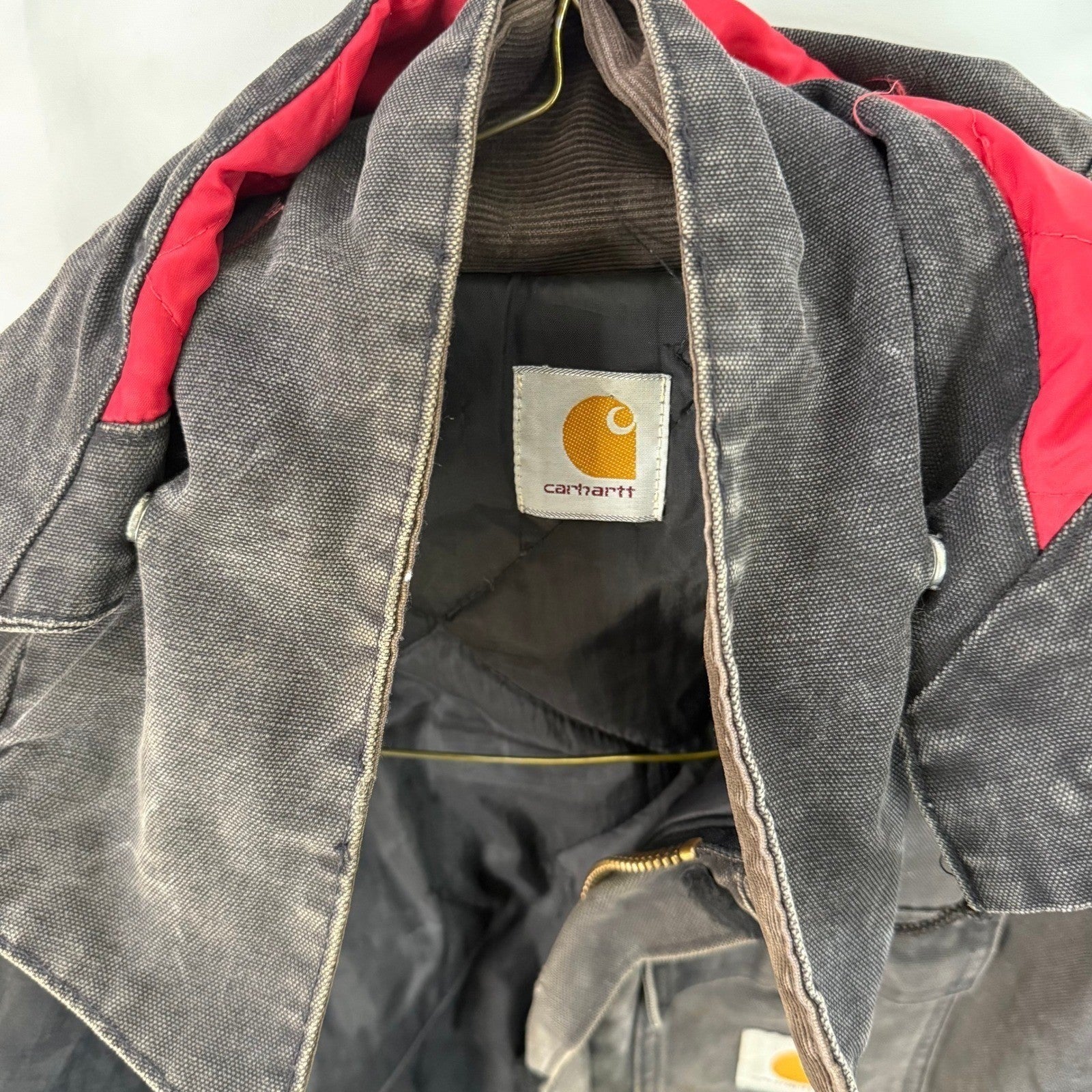 Carhartt Arctic Canvas Jacket Union Workwear C26 MOS Detachable Hood XL