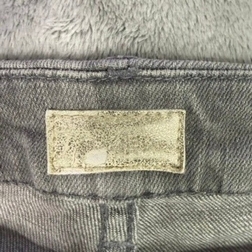 MOTHER Denim Jeans Gray Wash Distressed Skinny Fit Women Size 30