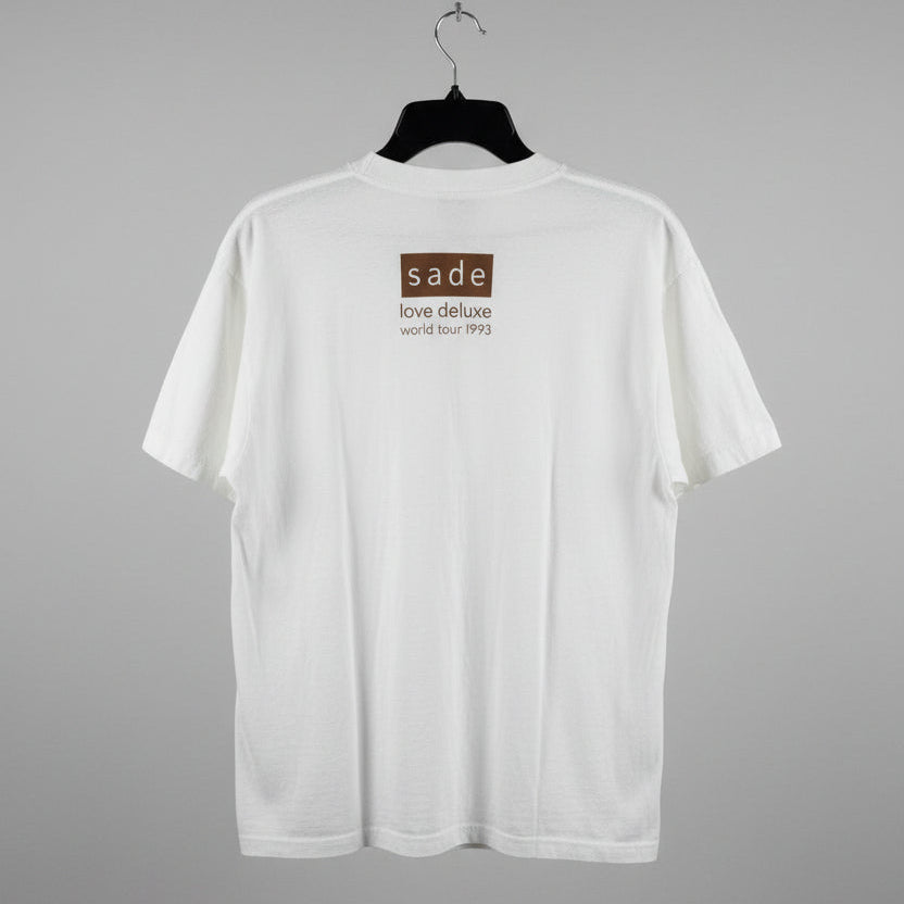 Vintage 1993 Sade Love Deluxe World Tour Shirt Giant Tag White XL 25x29 dup