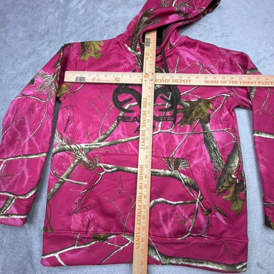 Realtree AP Pink Camo Hoodie Youth L/G 12-14 Polyester Blend Pullover