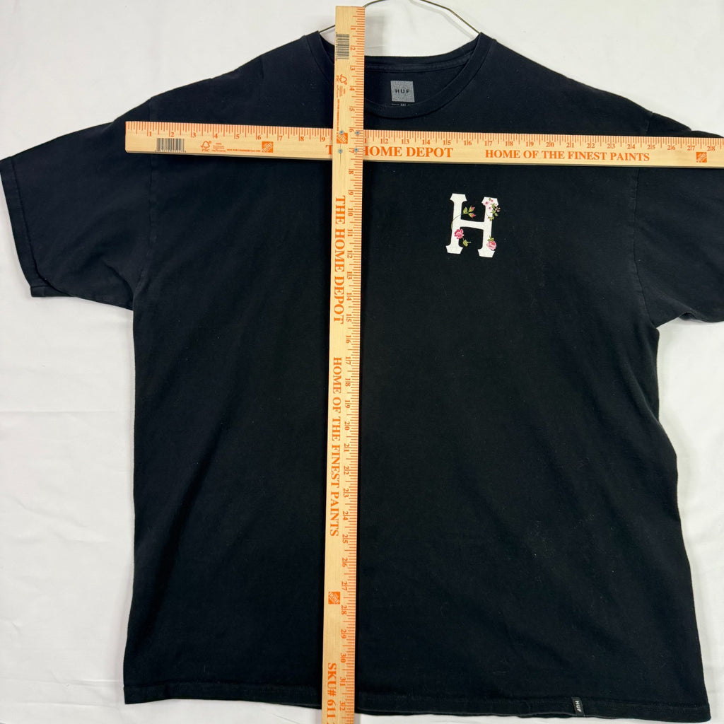 Huf Vintage black heavy T shirt black xxl