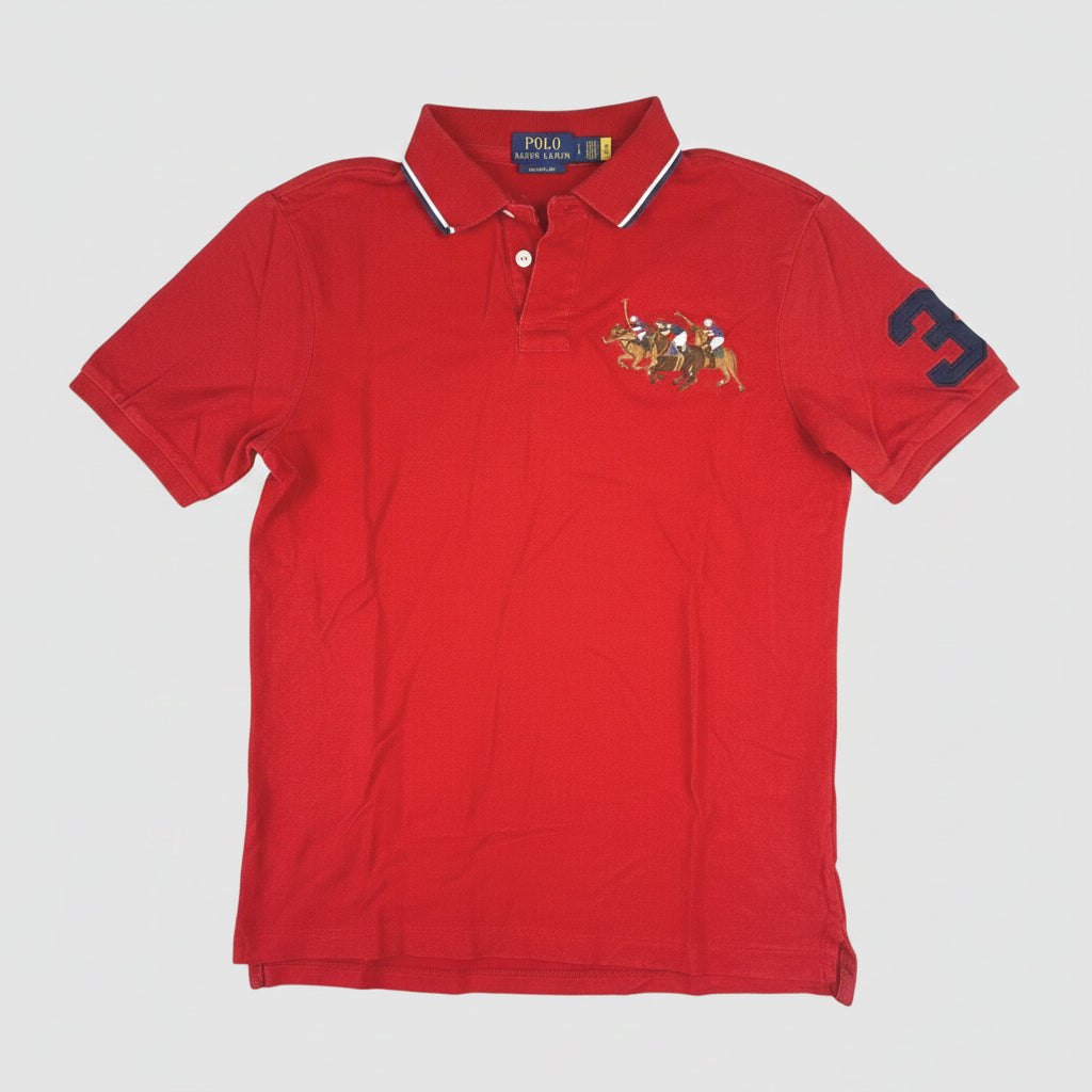 Polo Ralph Lauren Red Pony Player Logo Polo Shirt Men's