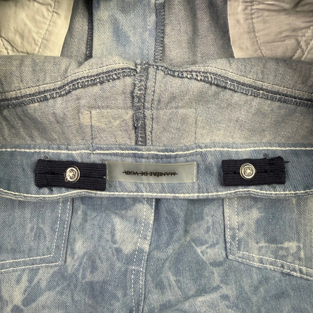 Manière De Voir Acid Wash Panel Denim Jeans – Y2K Streetwear