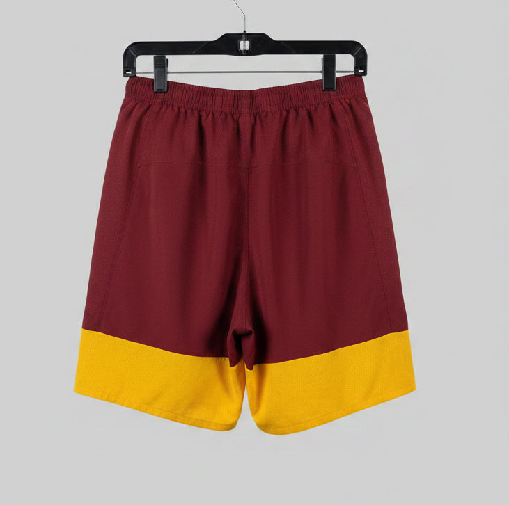 Nike Washington Redskins NFL Dri-FIT Training Shorts Mens Burgundy Gold XL