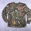 Mossy Oak Break-Up Infinity Camo Long Sleeve TShirt Mens Large Brown Hunting Top