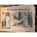 Vintage 1966 The Courier-Journal Newspaper Luci Johnson Wedding Austin Shooting