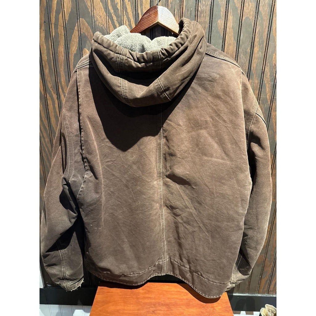 Carhartt J141 DKB Sherpa Lined Sandstone Sierra Jacket Brown Mens 2XL 28x28