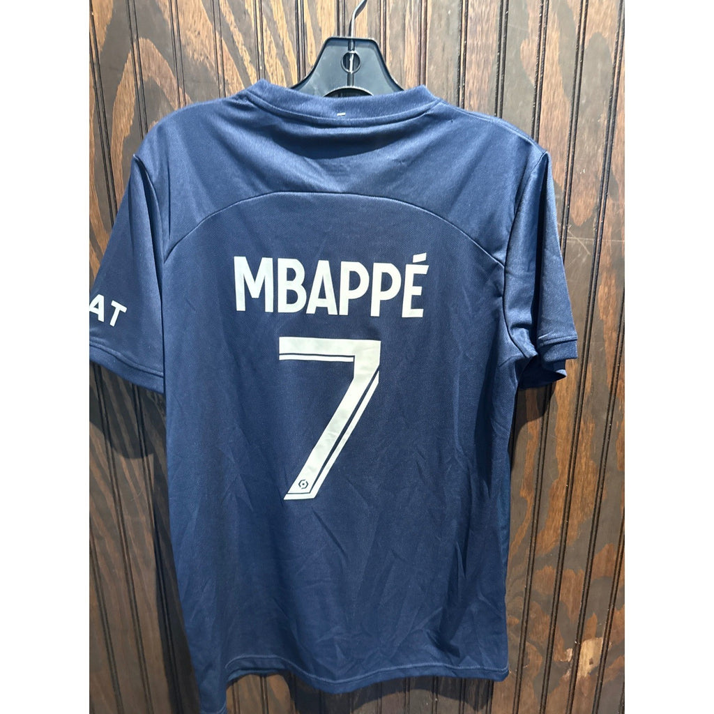 Nike Paris Saint-Germain PSG 2022-23 Home Jersey Navy Blue MBAPPE Size Large NEW