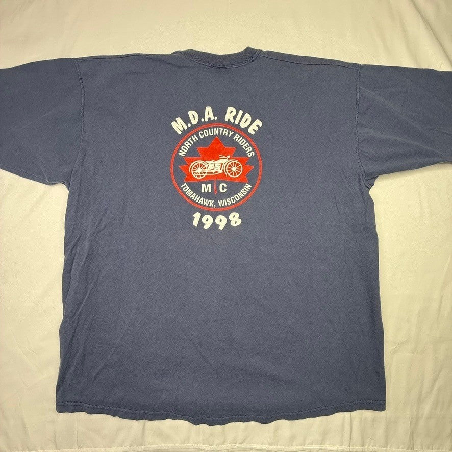 Fruit of the Loom Tomahawk Open House Colorama Graphic T Shirt XXL