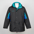 Columbia Sportswear Company Jacket Mens Size M Black Teal Blue Longs Peak