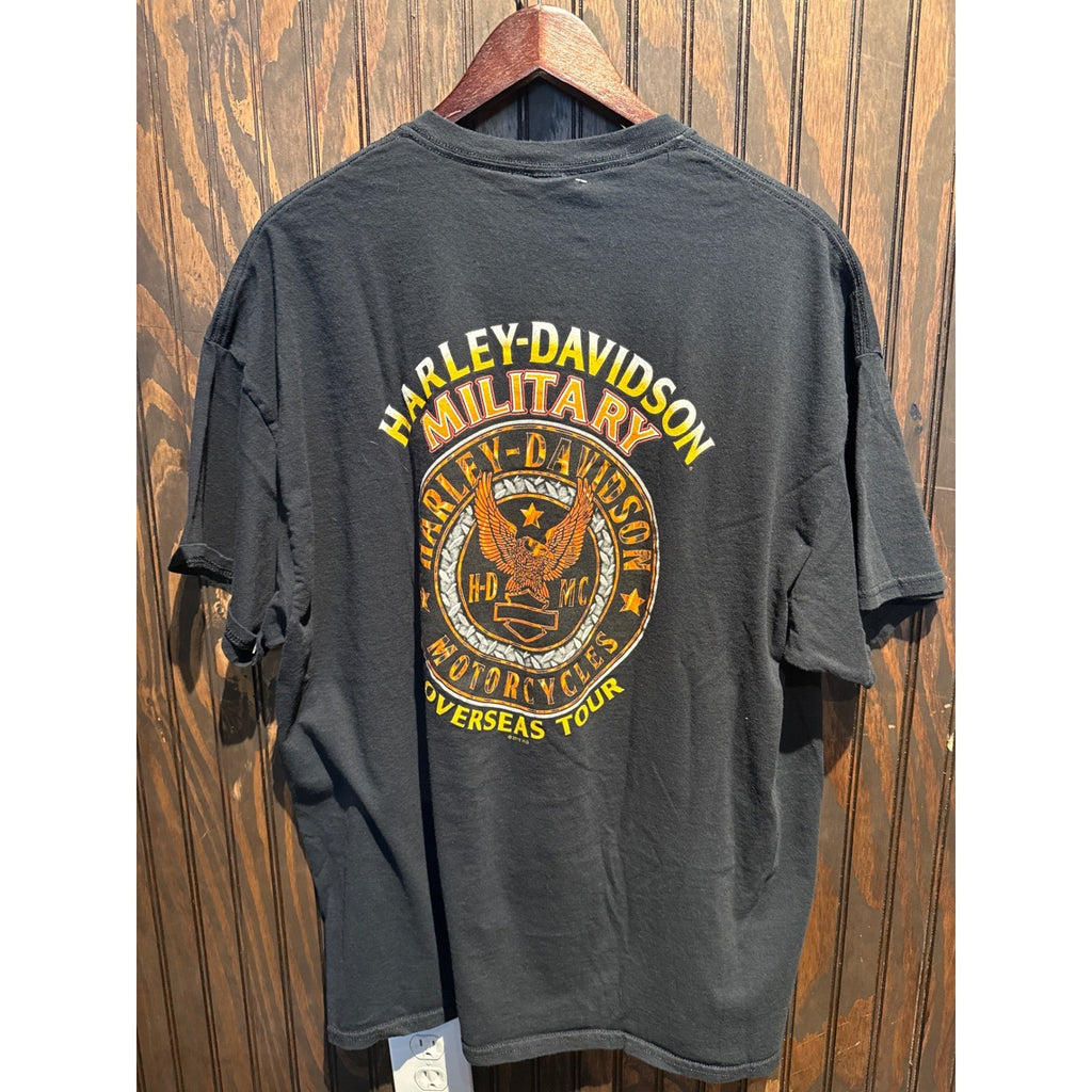 Harley-Davidson Military 42WLA Liberator T-Shirt Mens 2XL Smoky Mountain TN Blac