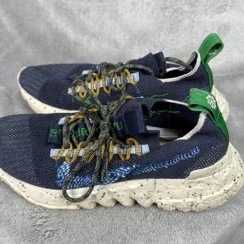 Nike Space Hippie 01 Men Dark Navy Green Volt DJ3050 400 Athletic Shoes Size 7