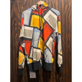 Billabong Mens XL Full Zip Hoodie Geometric Abstract Block Print Multicolor