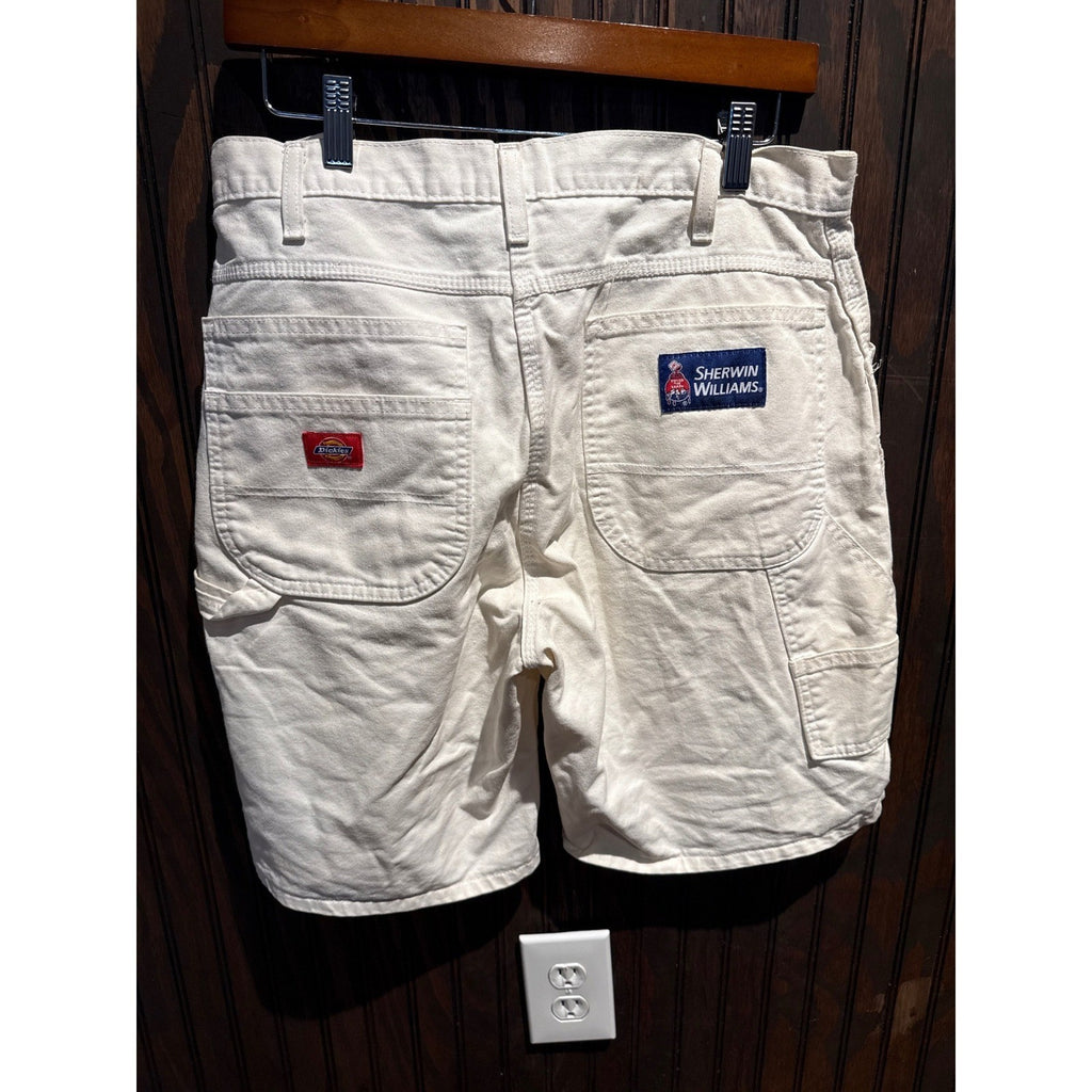 Dickies Sherwin Williams White Painter Carpenter Shorts Mens Workwear Utility