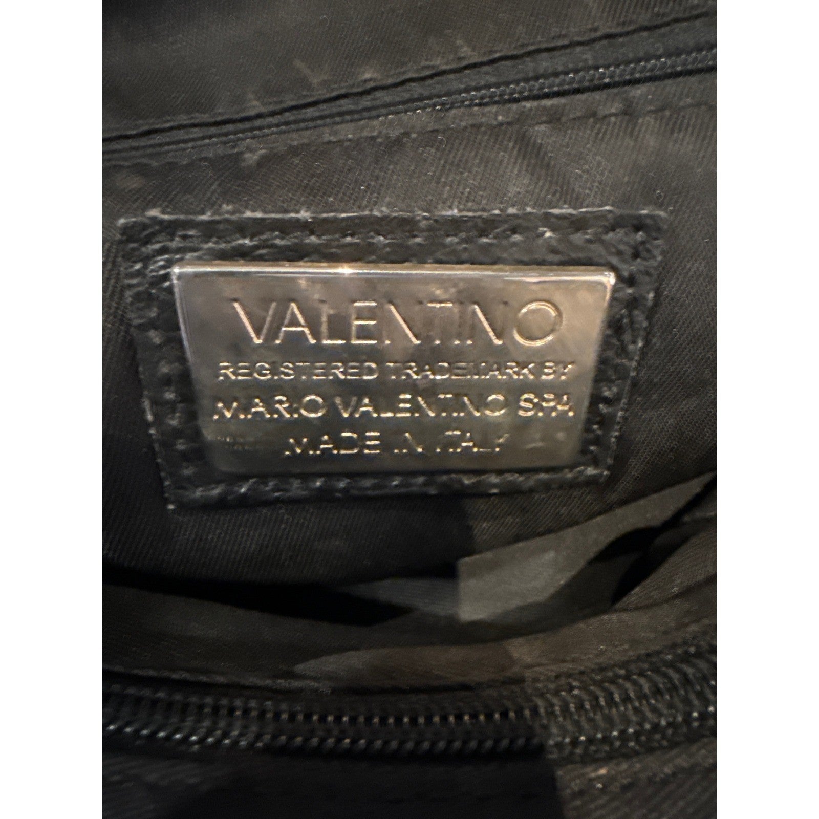Valentino Orlandi Black Crocodile Embossed Leather Suede Satchel Frame Bag Italy