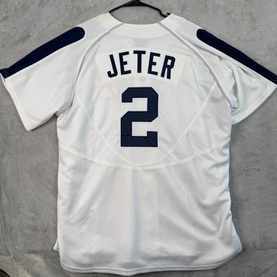 NWT Derek Jeter Yankees Nike MLB Baseball Jersey White XXL American League