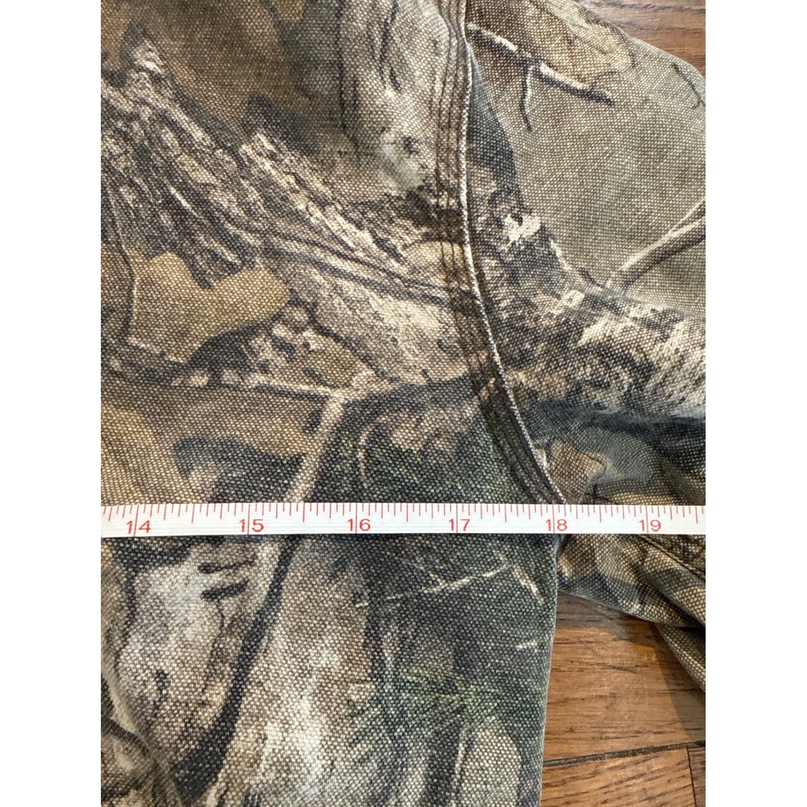 Carhartt Realtree Xtra Camo Hooded Active Jacket Brown Canvas Work Coat Mens M
