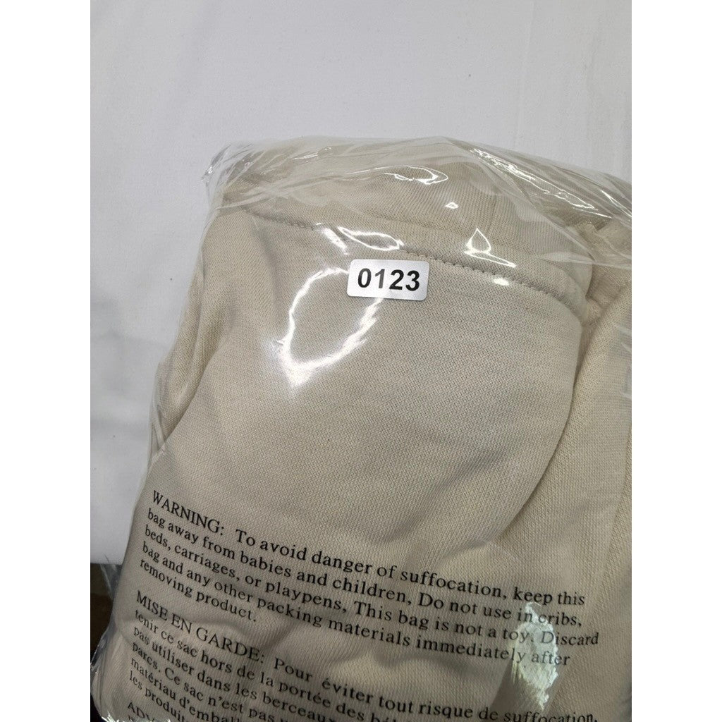 The North Face Mens Cream Graphic Hoodie Sweatshirt Size Medium
