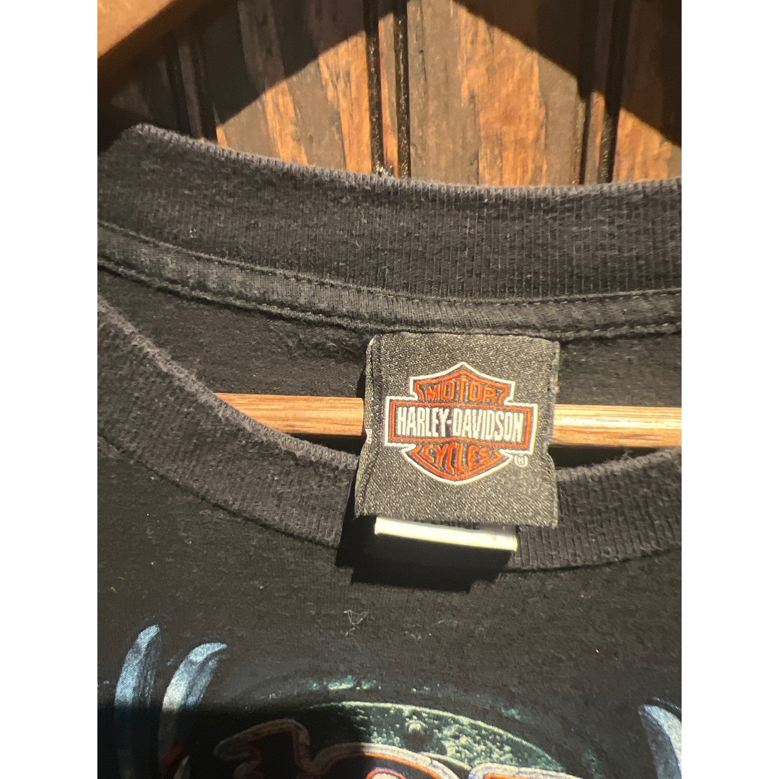 Harley Davidson 105th Anniversary Long Sleeve Shirt Black Winged Skull Mens XL
