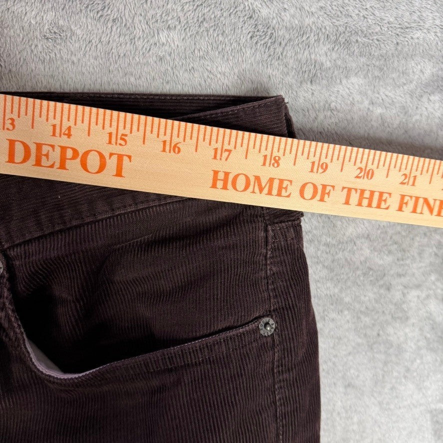 Eddie Bauer Corduroy Pants Brown Straight Fit Mens Size 38x32