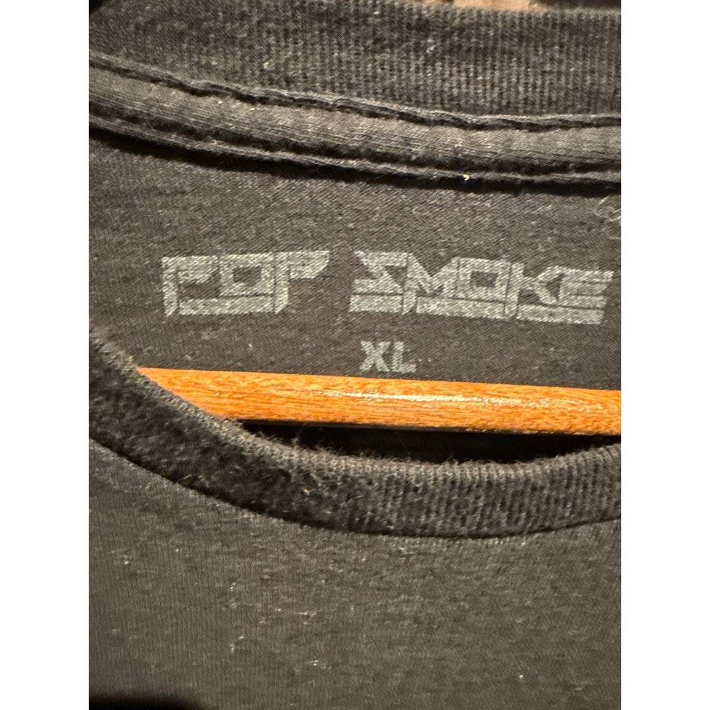 Pop Smoke Official Merchandise Black Graphic Logo T-Shirt Mens XL Streetwear