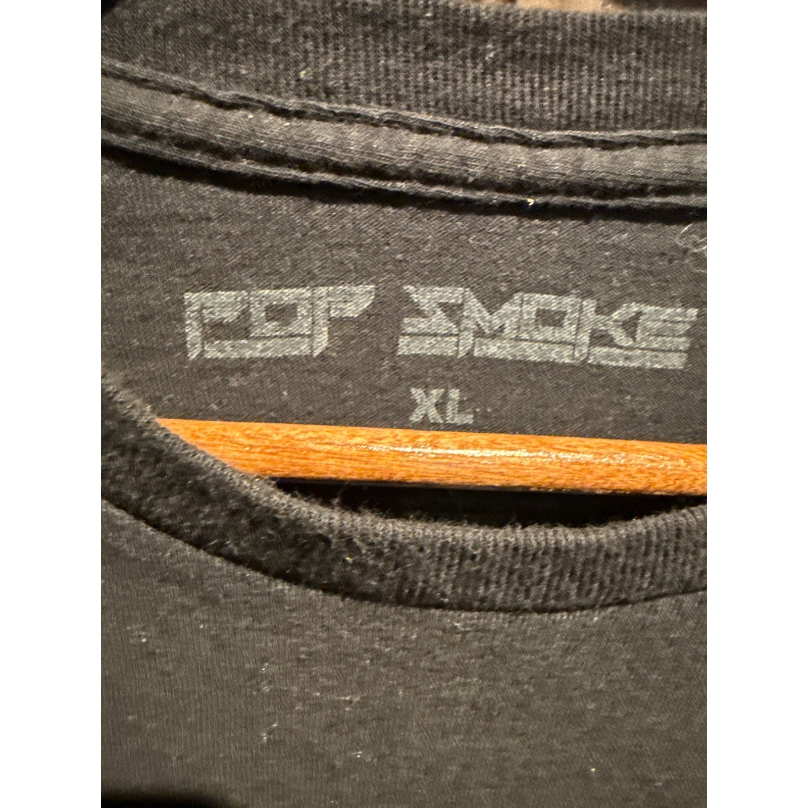 Pop Smoke Official Merchandise Black Graphic Logo T-Shirt Mens XL Streetwear
