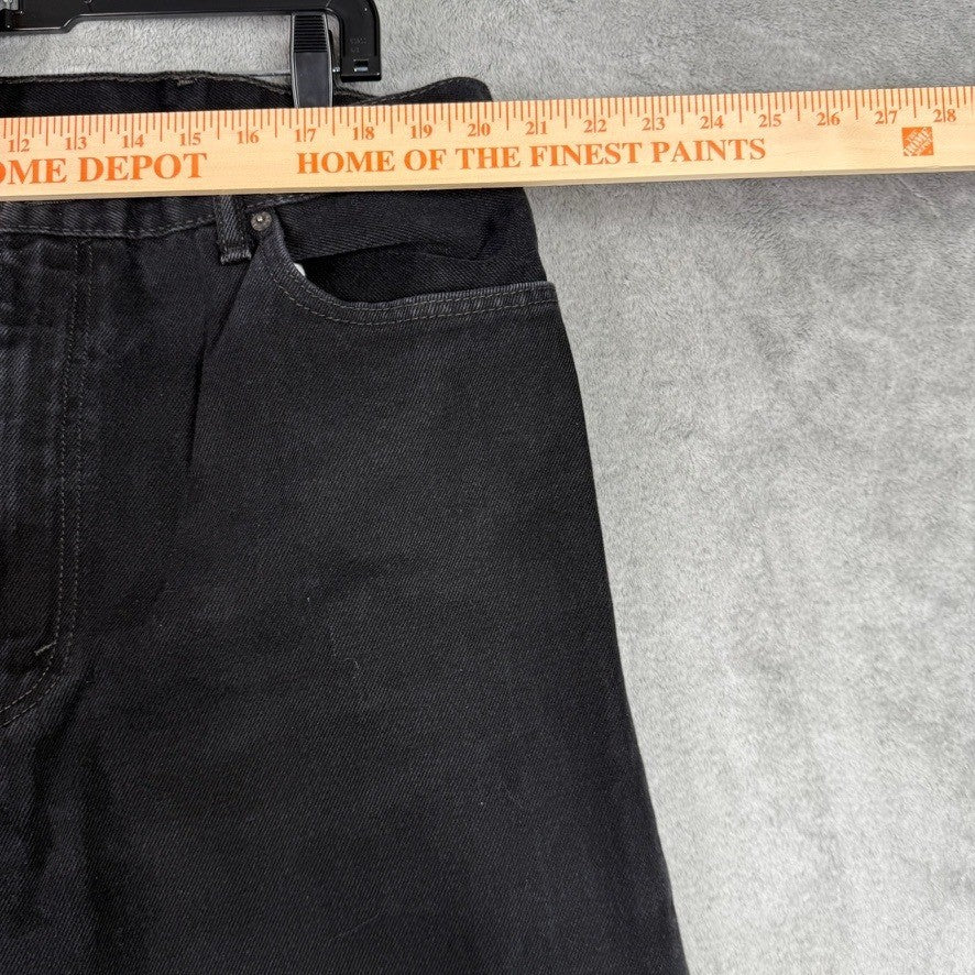 Levi Strauss 505 Black Straight Fit Mens Jeans W42 L30