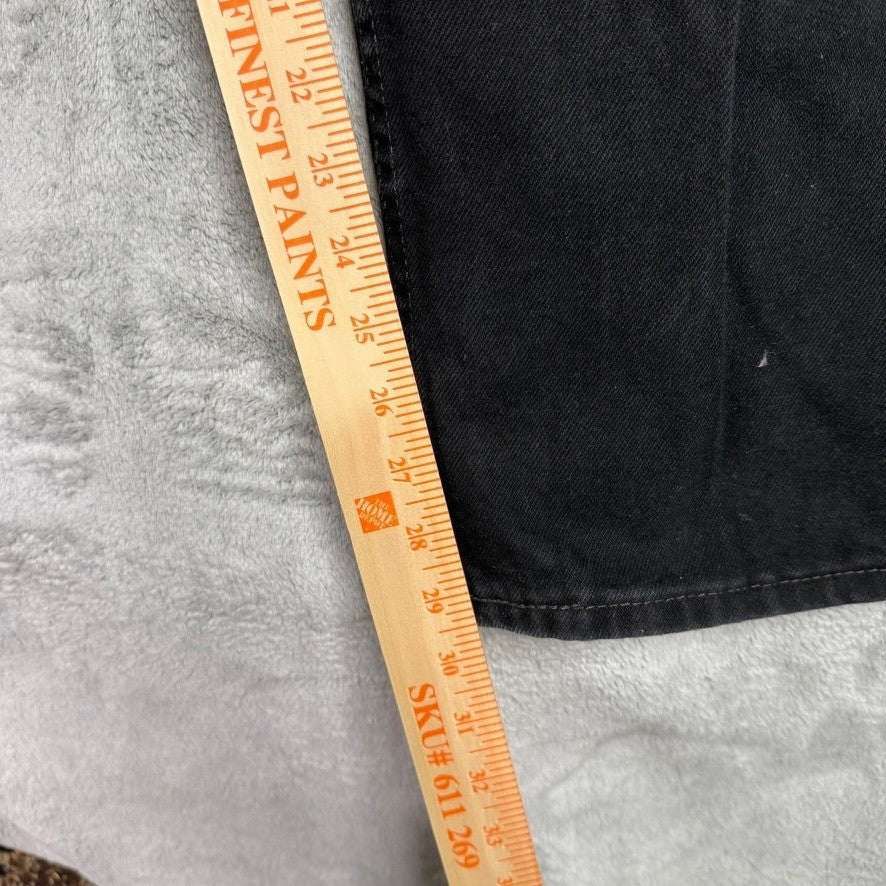 Levi Strauss 505 Black Straight Fit Mens Jeans W42 L30