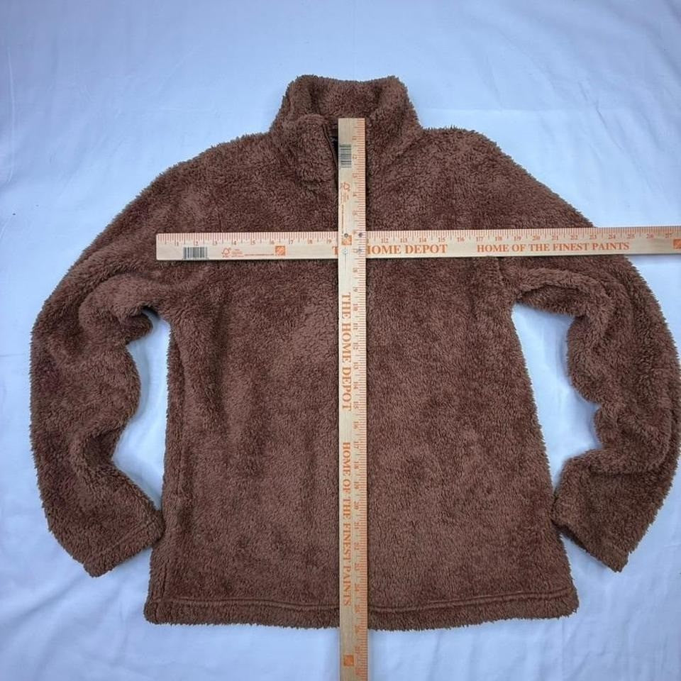 Patagonia Brown Fleece Quarter Zip Pullover Sweatshirt Size L