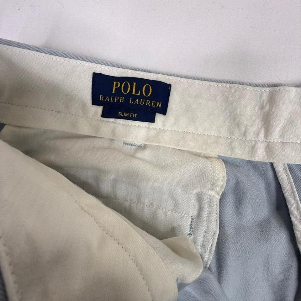 Polo Ralph Lauren Mens Slim Fit Chino Pants Light Blue Size 38x32