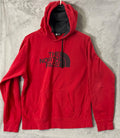 The North Face Mens Half Dome Fleece Large Logo Hoodie Red Size M