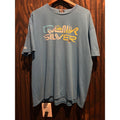 Quiksilver Mens Light Blue Heather Graphic Logo Short Sleeve T-Shirt Size XL