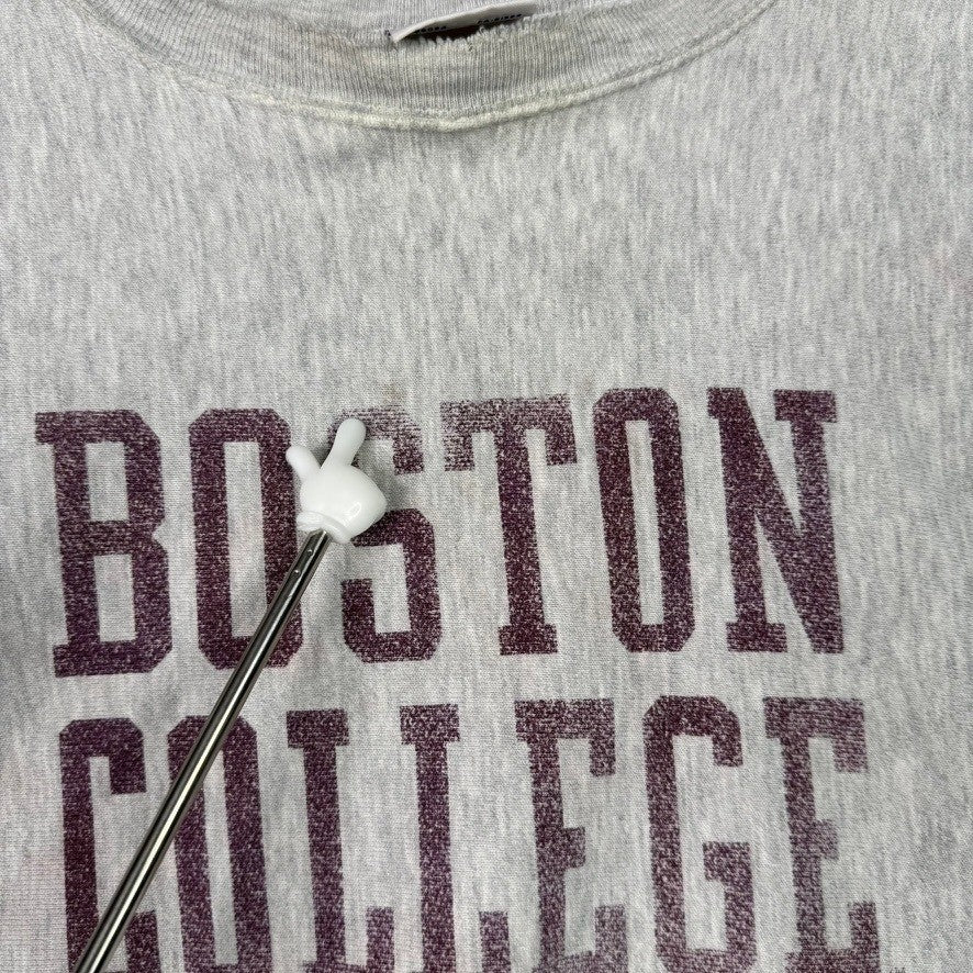 Champion Reverse Weave Boston College Sweatshirt XL Gray Crewneck Pullover