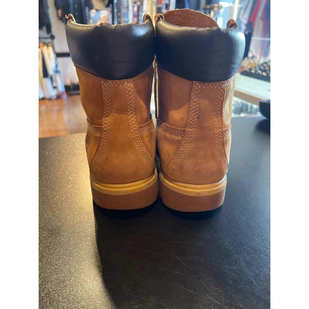 Timberland 6 Inch Premium Waterproof Boots Wheat Nubuck Leather Mens Work Boots
