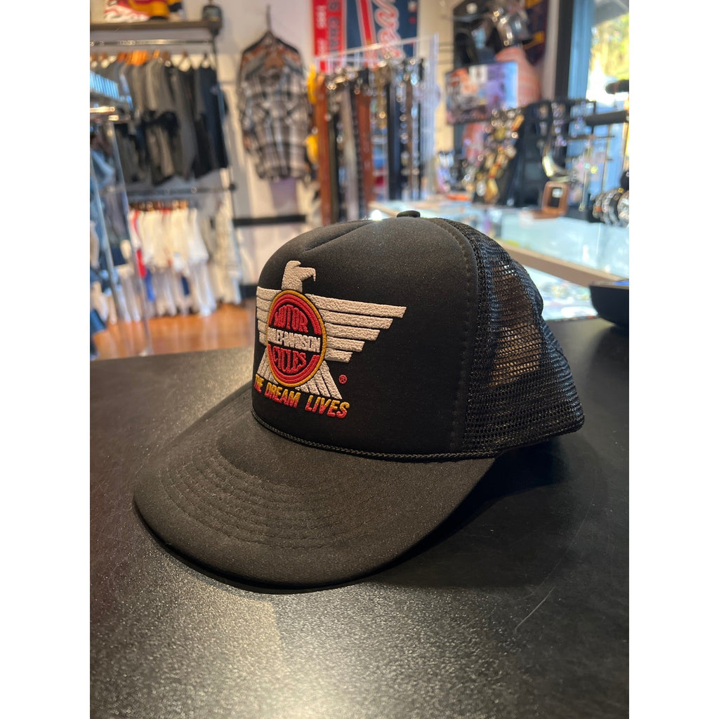 Harley Davidson The Dream Lives Eagle Trucker Hat Black Mesh Snapback Cap