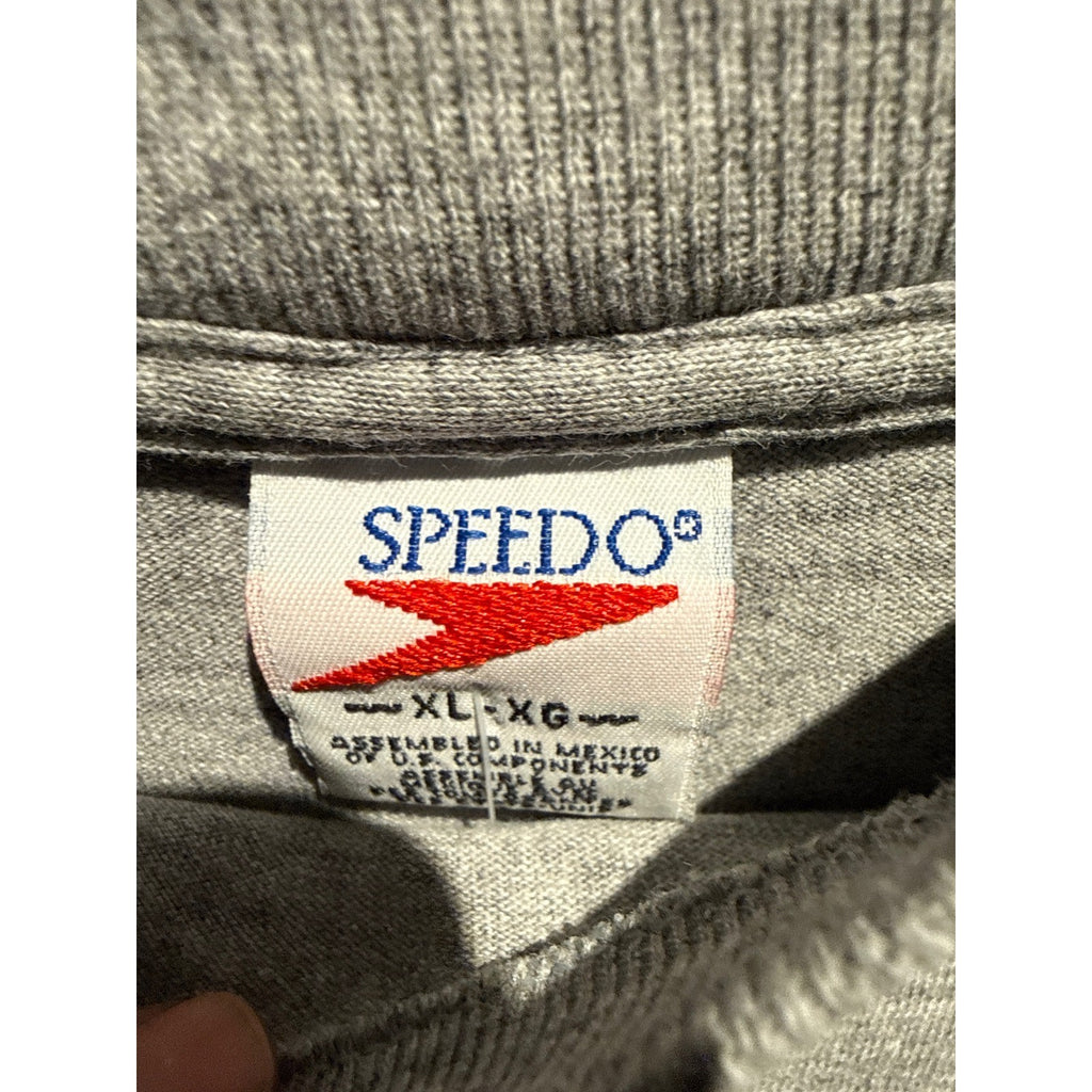 Vintage 1996 Speedo Ohio Junior Olympics T-Shirt Mens XL Heather Grey 90s Sport