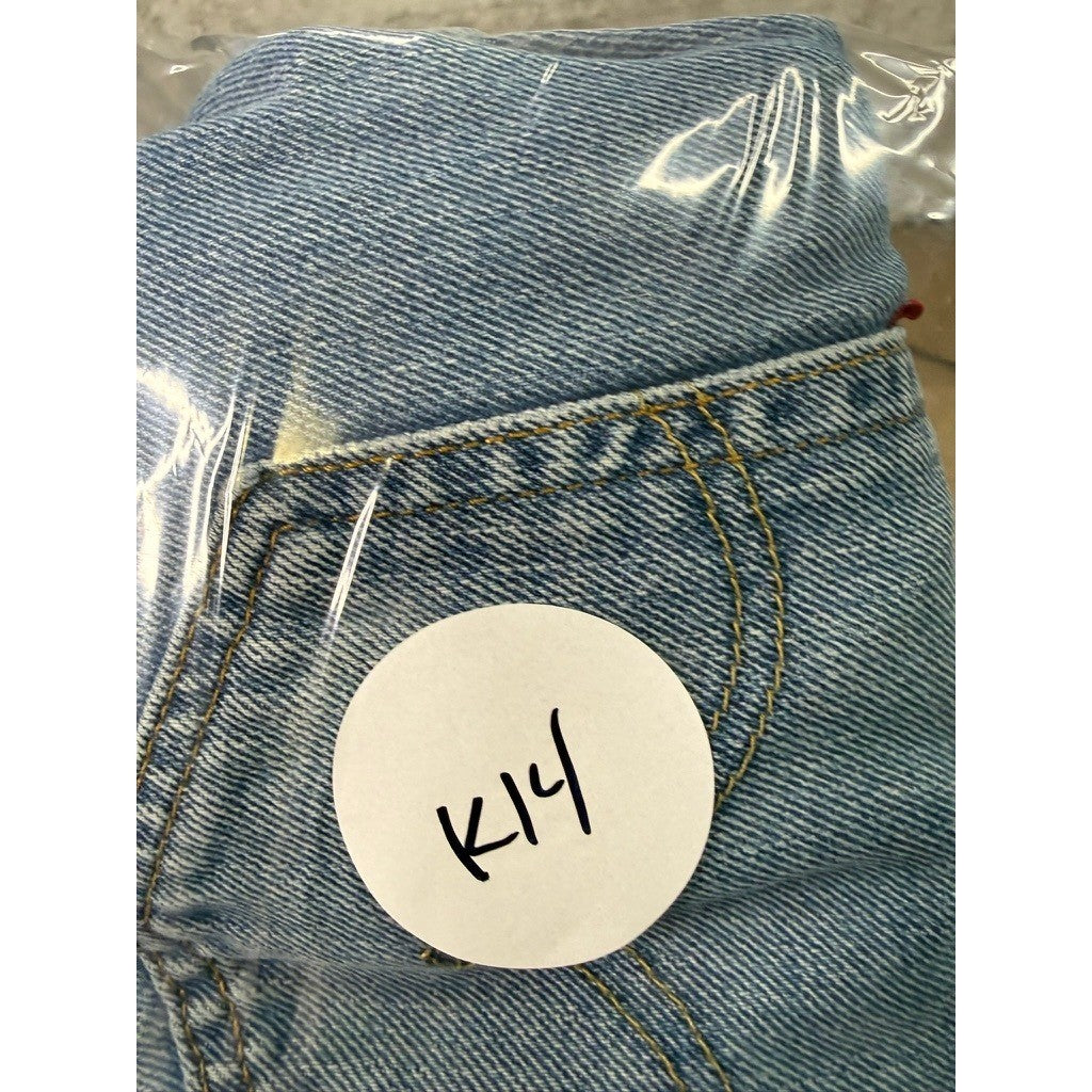 Levi's 505 Mens Jeans Light Wash Straight Fit Size 34x32 Denim Pants