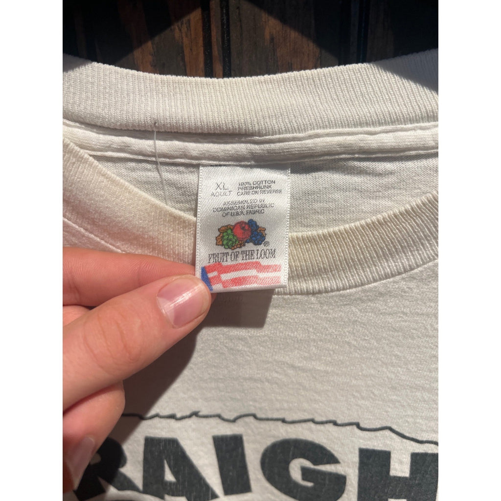 Vintage Fruit of the Loom Straight From The Streets Graphic T-Shirt White XL 90s