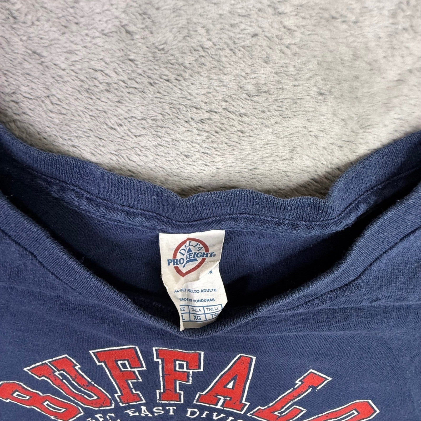 Buffalo Bills AFC East Division Graphic T Shirt Navy Blue XL