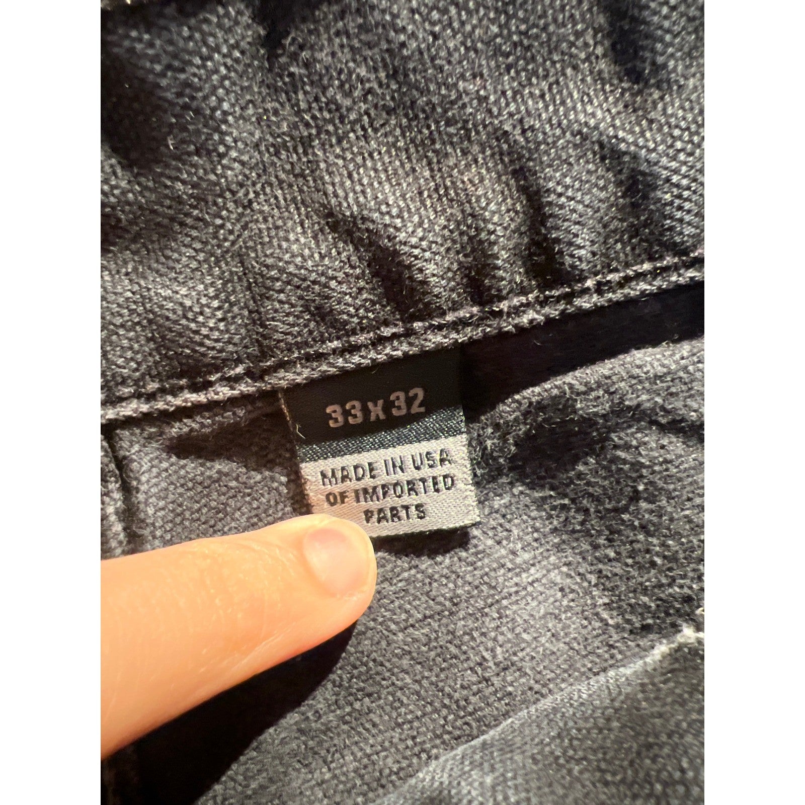 Carhartt B01 Double Knee Work Pants Mens 33x32 Black Made in USA Distressed