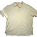 Ralph Lauren Polo Shirt Mens Yellow Classic Fit Embroidered Pony Short Sleeve